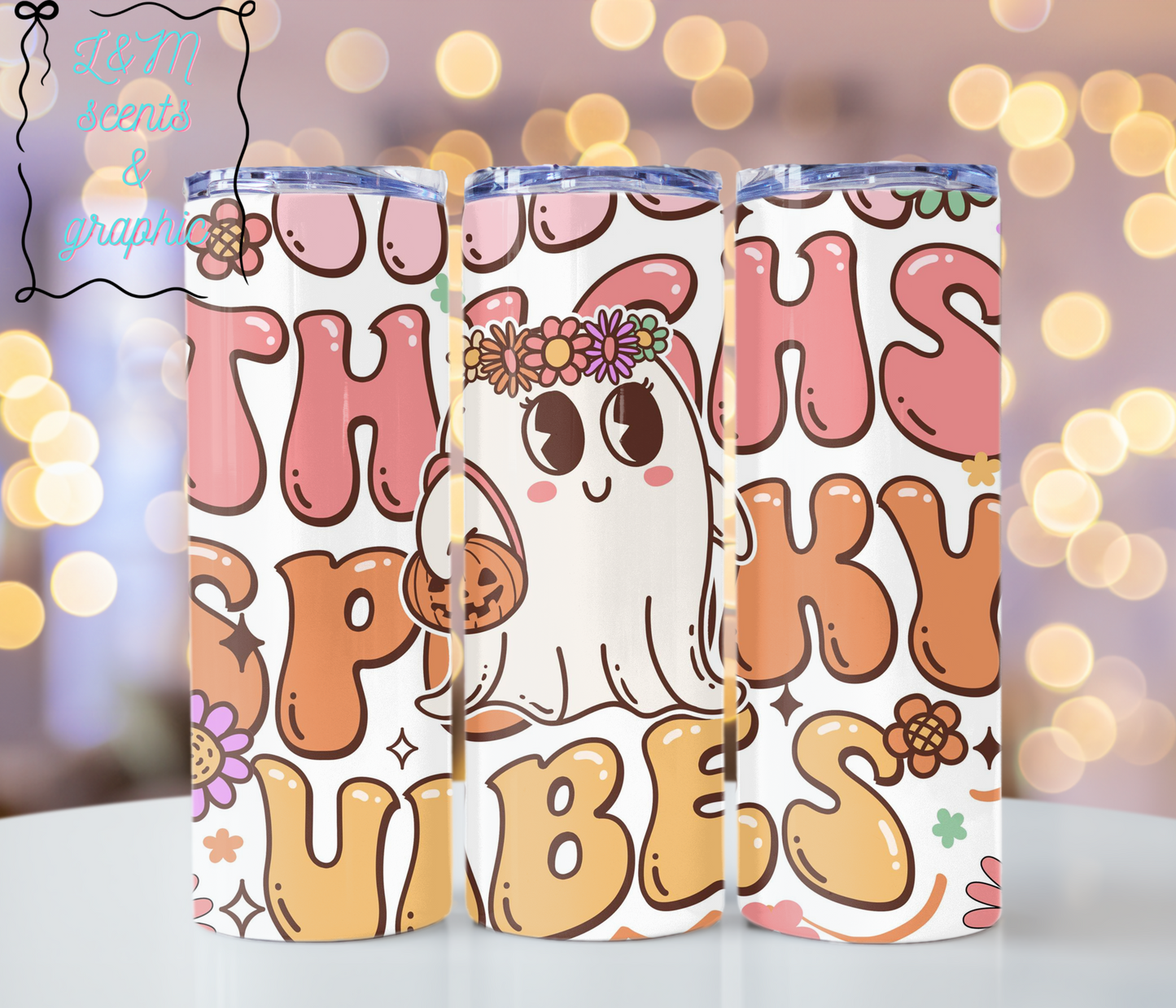 Thick Thighs Spooky Vibes Tumbler