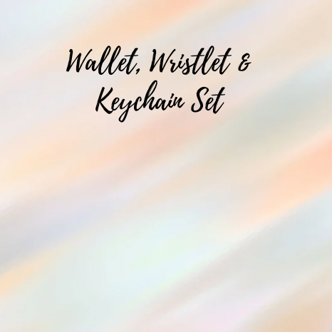 Wallet, Wristlet & Keychain Set