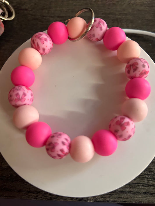 Pink Wristlet With Bows