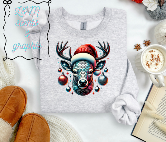 Santa Deer with Ornaments