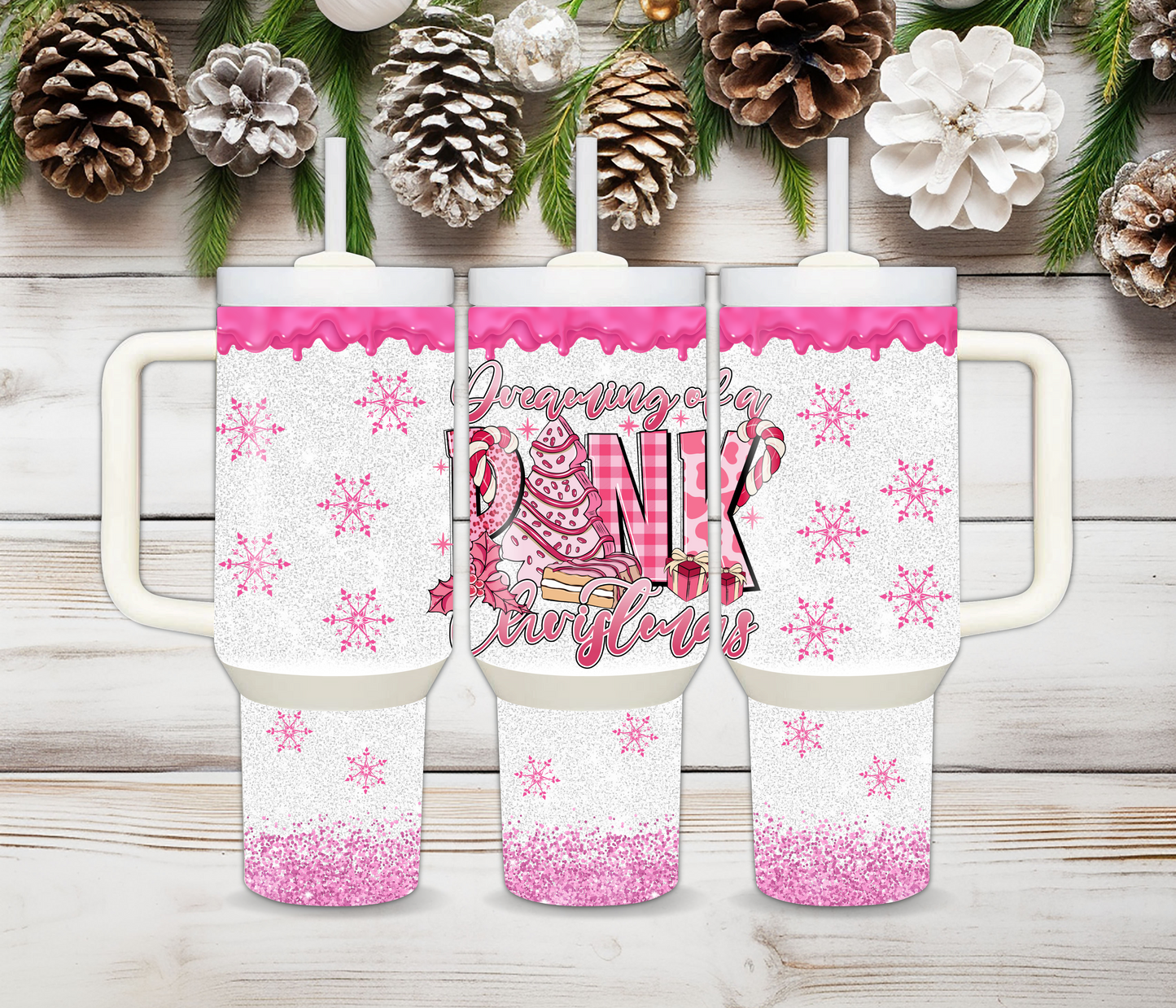 Dreaming Of A Pink Christmas Cup