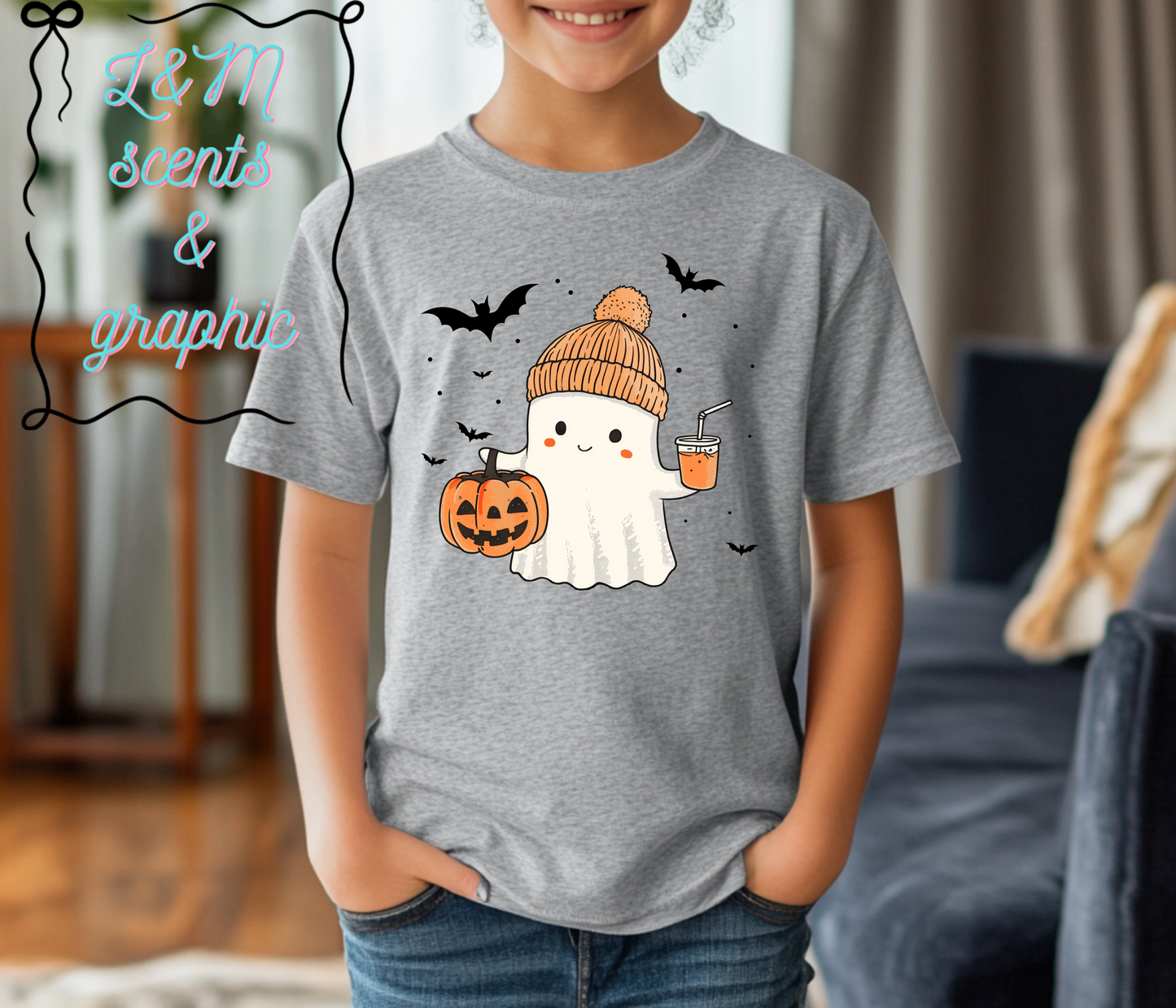 Ghosts with a pumpkin