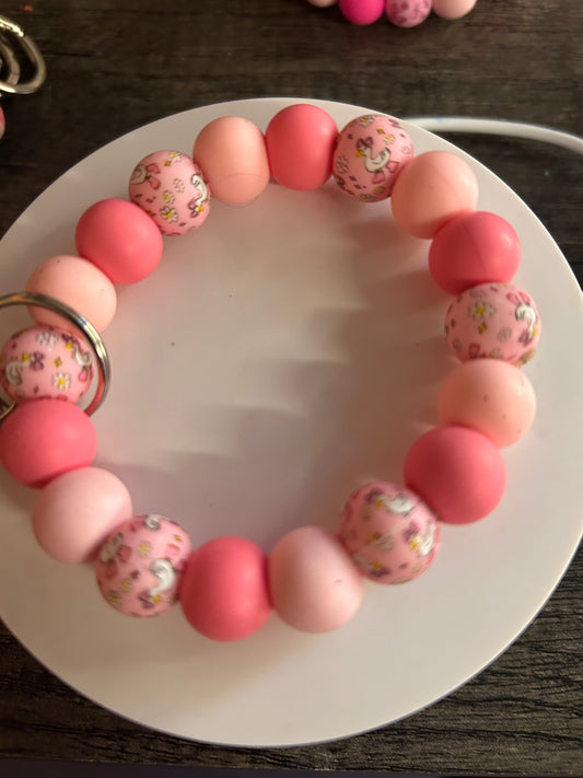 Pink Wristlet With A Goose