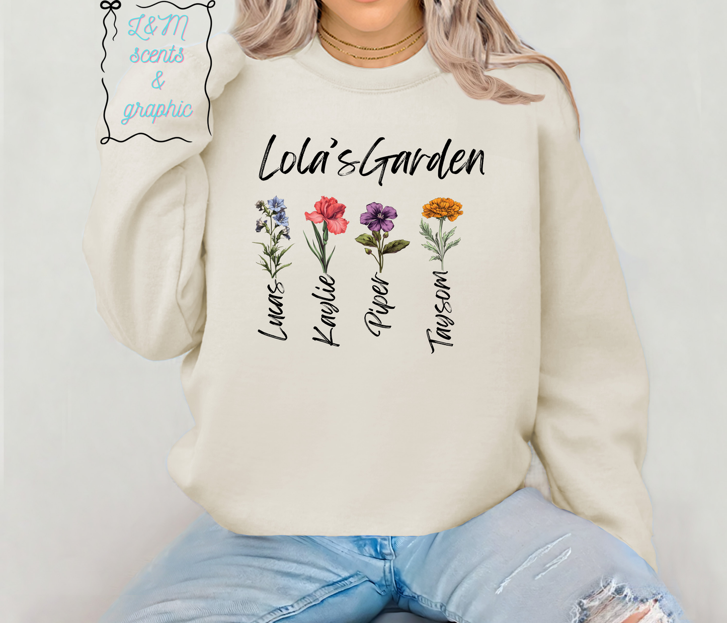 Lola’s Garden/ Customized Grandmother Shirts