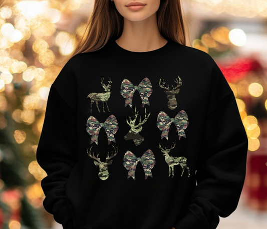 Deer/Bow Sweatshirt