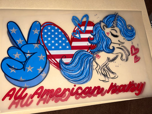 All American Baby heat transfer