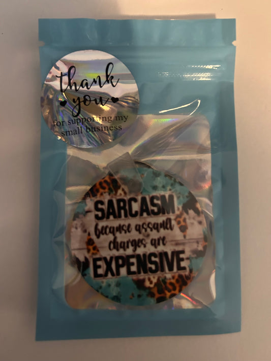 Sarcasm Keychain