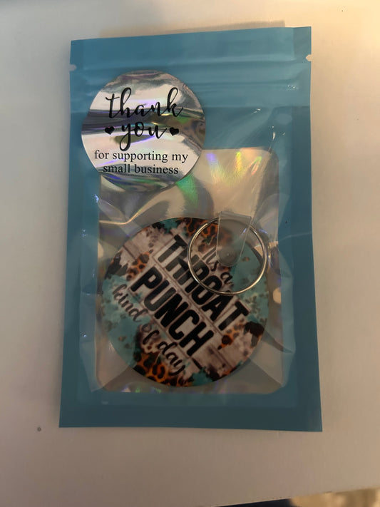 It's A Throat Punch Kind Of Day Keychain